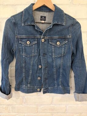Ag Adriano Goldschmied Blue Denim Jacket - Women's